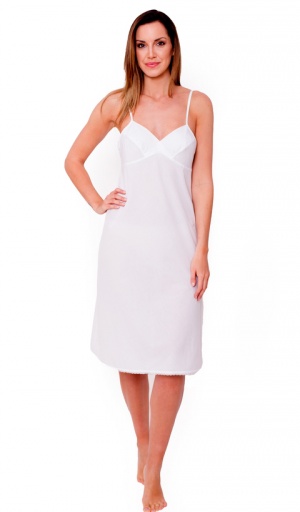 JD Collection 100% Cotton Full Slip with Adjustable Strap